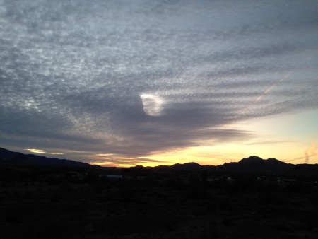 The Face in the Clouds